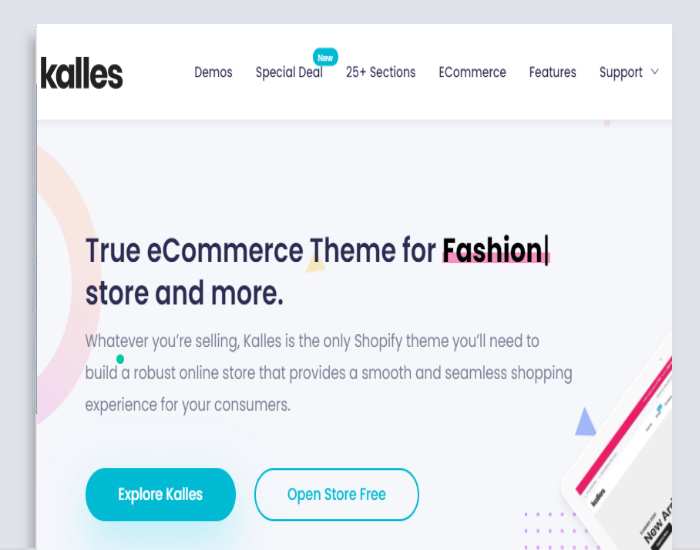 Kalles premium Shopify theme